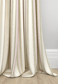 Noble Stripe, Moss - Made to Measure Curtains